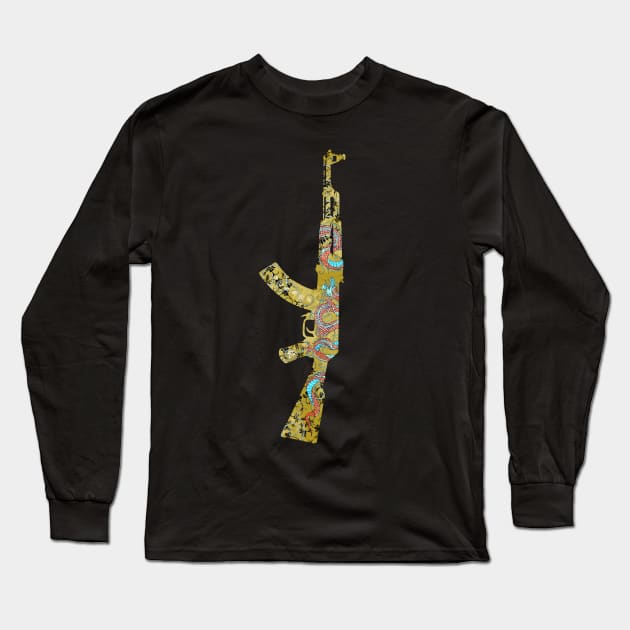 kalashnikov AK 47 Long Sleeve T-Shirt by Kotolevskiy